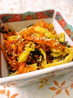 お弁当に♡人参とお揚げの塩昆布炒め-レシピのメイン写真