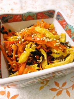 お弁当に♡人参とお揚げの塩昆布炒め-レシピのメイン写真