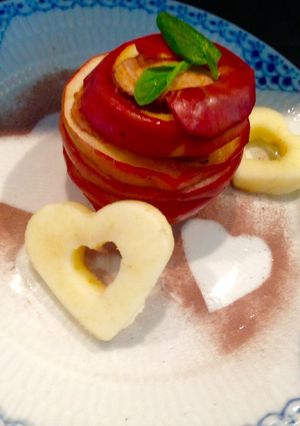 可愛い❤️簡単りんごホットケーキ-レシピのメイン写真