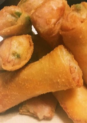 ハムチーズエビアボカドの春巻き-レシピのメイン写真