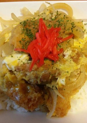 ランチには簡単　海老たま丼～♪-レシピのメイン写真