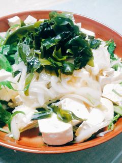酢玉ねぎの豆腐わかめサラダ-レシピのメイン写真