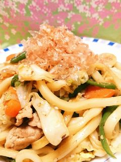 焼肉のたれで★焼きうどん!-レシピのメイン写真