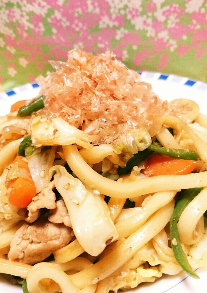 焼肉のたれで★焼きうどん！-レシピのメイン写真