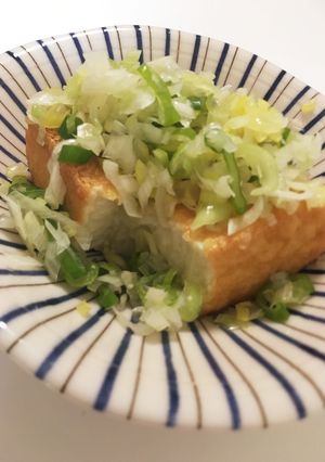 厚揚げ焼きの旨みネギがけ-レシピのメイン写真