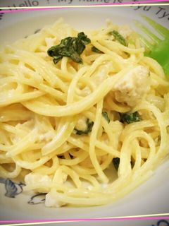 牛乳で簡単!ほうれん草のクリームパスタ-レシピのメイン写真