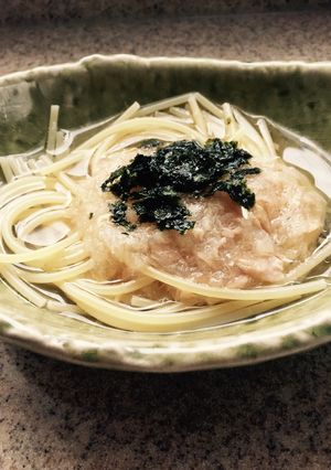 大根おろしとツナ和風スープパスタ♪ランチ-レシピのメイン写真
