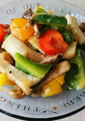 レンジで☆4色パプリカとキノコのマリネ☆-レシピのメイン写真