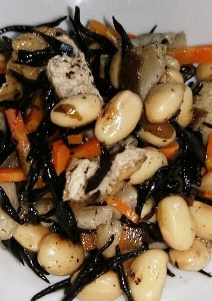 大豆とひじきの煮付け-レシピのメイン写真