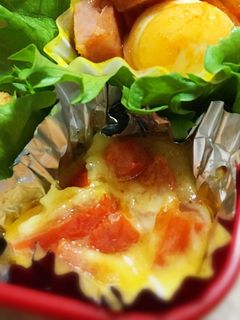 お弁当に☆ミニトマトのチーズ焼き-レシピのメイン写真