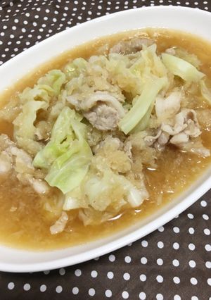 風邪に！キャベツと豚肉のさっぱりみぞれ煮-レシピのメイン写真