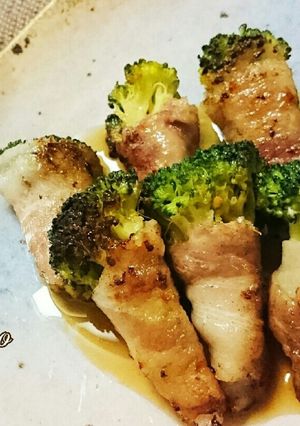 簡単ブロッコリーの豚バラ巻き☆生姜醤油-レシピのメイン写真