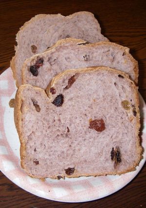 HBで♪ぶどうジュースのレーズン食パン-レシピのメイン写真
