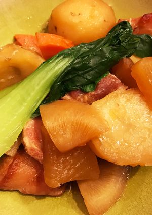 リメイク!余った角煮の汁で作る角煮汁煮-レシピのメイン写真