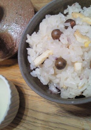旬のむかごごはん-レシピのメイン写真