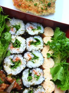 くるくる卵⭐&巻きごはん弁当-レシピのメイン写真