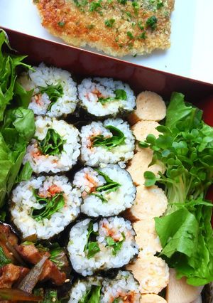 くるくる卵⭐&巻きごはん弁当-レシピのメイン写真