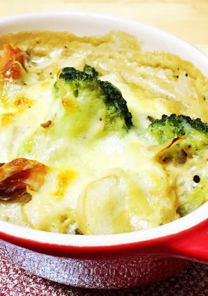 あっさり&低カロリー☆焼鮭の豆乳グラタン-レシピのメイン写真