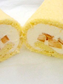 柿のロールケーキ-レシピのメイン写真