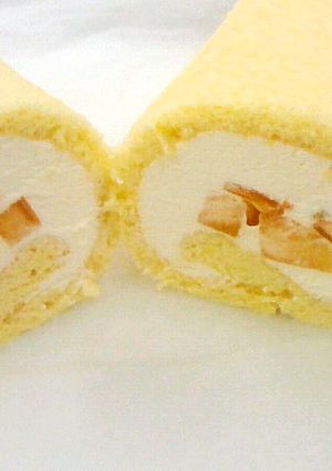 柿のロールケーキ-レシピのメイン写真