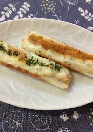 ちくわのツナチーボート焼き-レシピのメイン写真