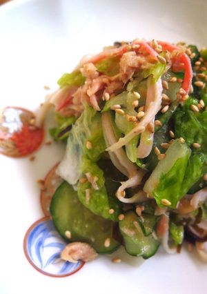 ツナと白菜のピリ辛おつまみ塩昆布サラダ-レシピのメイン写真