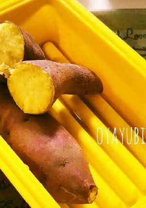 今すぐ食べたいレンジで蒸かし芋♪-レシピのメイン写真