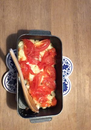 ポテサラトマト焼き-レシピのメイン写真
