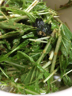 水菜の胡麻サラダ-レシピのメイン写真