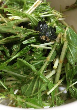 水菜の胡麻サラダ-レシピのメイン写真