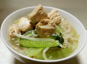 鶏と野菜のヘルシーこんにゃくラーメン-レシピのメイン写真