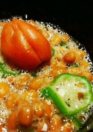 簡単すぎる!梅とオクラの昆布酢納豆♪-レシピのメイン写真