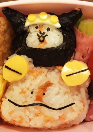 にゃんこ大戦争 ガマネコ忍者のキャラ弁-レシピのメイン写真