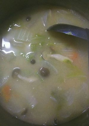 野菜消費簡単味噌汁(^^)d-レシピのメイン写真