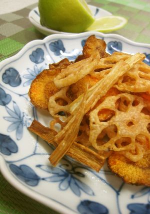 根菜チップス☆爽やか広島檸檬風味-レシピのメイン写真