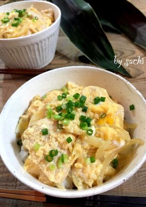 めんつゆで作る！簡単ヘルシー親子丼-レシピのメイン写真