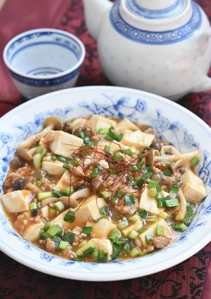 にらたっぷりきのこ入り麻婆豆腐-レシピのメイン写真