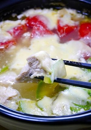 糖質制限！美肌コラーゲン鍋(トマト)-レシピのメイン写真