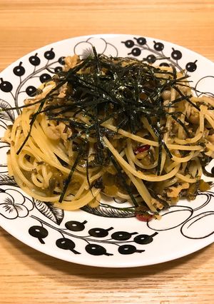 ✿豚肉と高菜の和風パスタ✿-レシピのメイン写真