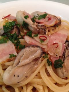 牡蠣とベーコンの和風パスタ-レシピのメイン写真