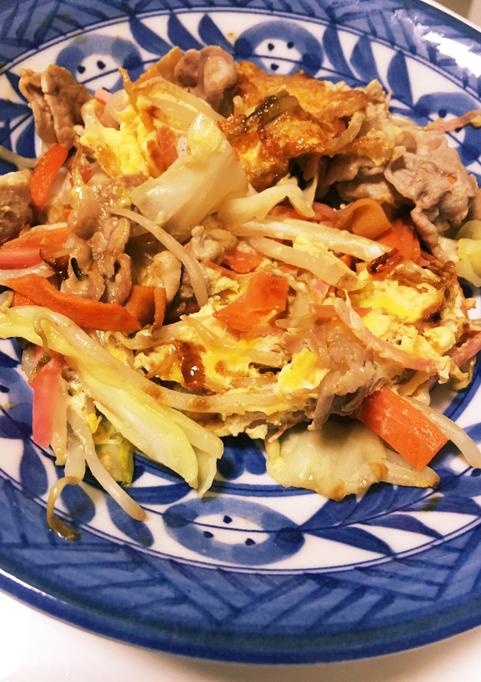 簡単！お好み焼き風野菜炒め！！-レシピのメイン写真