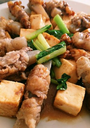 ⭐豆腐と肉巻きこんにゃく甘辛味噌炒め⭐-レシピのメイン写真