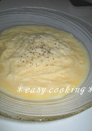 5分で♪そうめんカルボナーラ-レシピのメイン写真