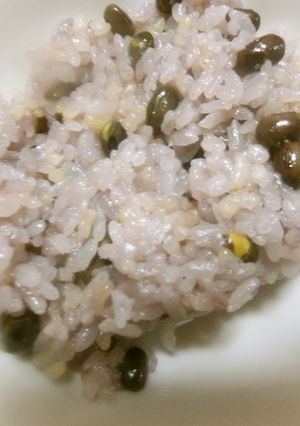 玄米黒豆の開運ごはん-レシピのメイン写真