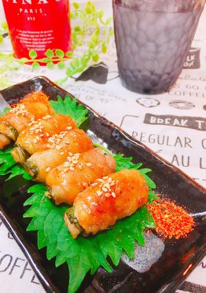 くるくる巻いて大葉焼豚♡-レシピのメイン写真