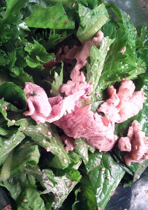豚肉と⭐ｸﾞﾘｰﾝ野菜のｻﾗﾀﾞ-レシピのメイン写真