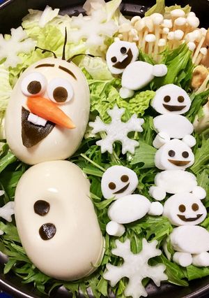 オラフとスノーギースのデコ鍋-レシピのメイン写真
