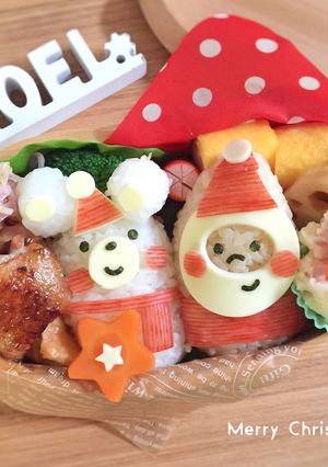 クリスマス☆簡単♩おにぎり弁当♡キャラ弁-レシピのメイン写真