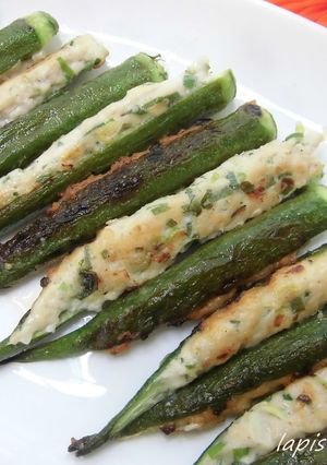 オクラの肉詰め-レシピのメイン写真