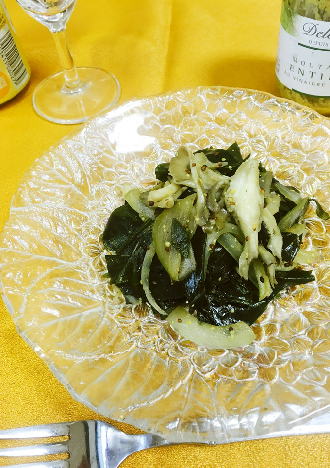 わかめと舞茸のマスタード炒め♪-レシピのメイン写真